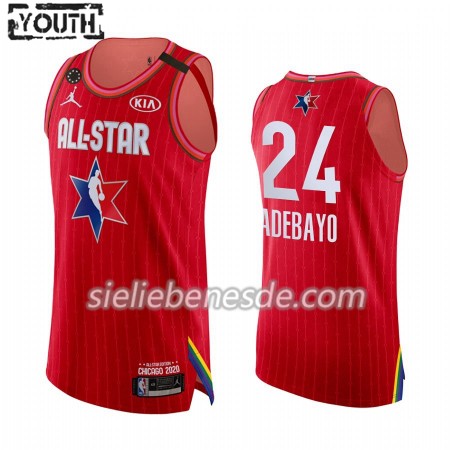 Kinder NBA Miami Heat Trikot Bam Adebayo 24 2020 All-Star Jordan Brand Kobe Forever Rot Swingman